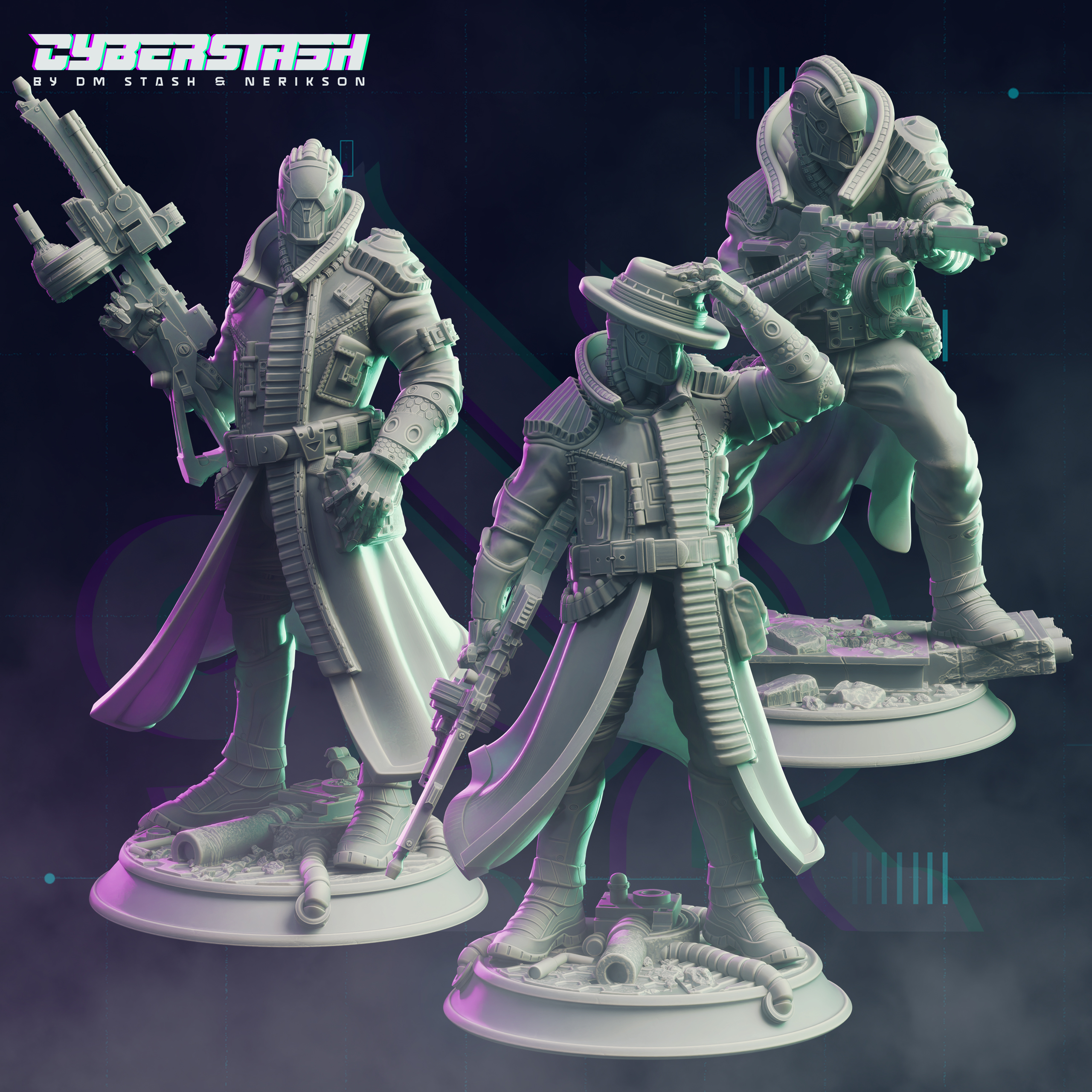 Cyberpunk Mafia Drones - Moretti Family Cleanup Crew